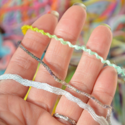 手染め糸　刺繍しやすいウールアソート　　nijiyarn 3枚目の画像