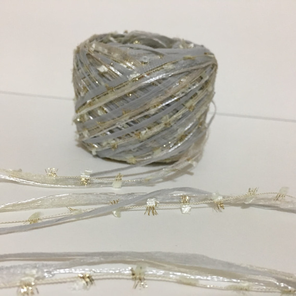 引き揃え糸 gray gold✨CHANELの糸使用 2枚目の画像