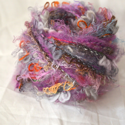 SALE 引き揃え糸 purple nijiyarn 3枚目の画像