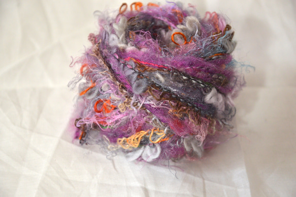 SALE 引き揃え糸 purple nijiyarn 3枚目の画像