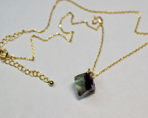 フローライト　ハンドメイドネックレス3点 フローライト ハンドメイドネックレス3点 フローライト