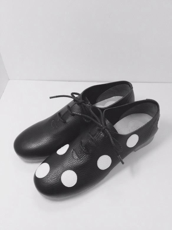 ★楽ちん靴★　白×黒 3枚目の画像