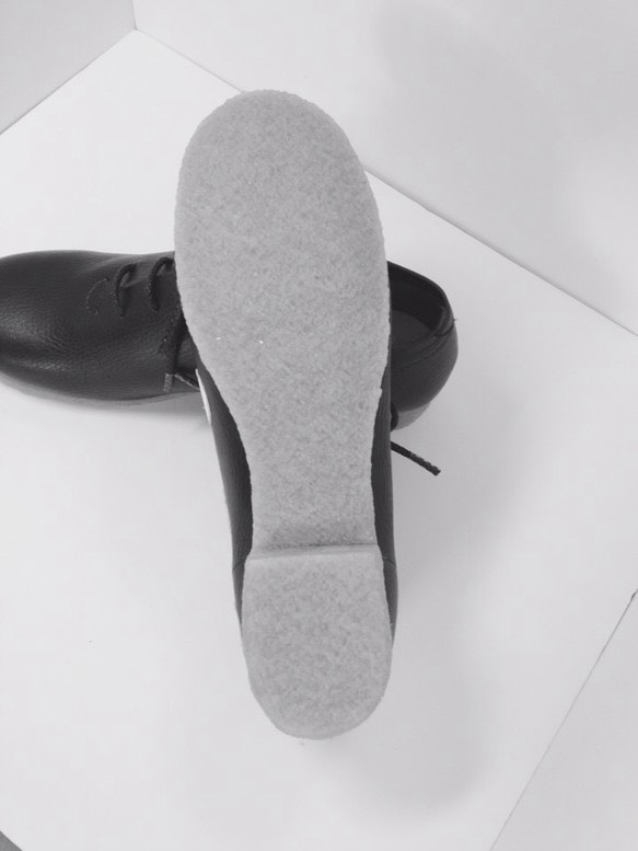 ★楽ちん靴★　白×黒 4枚目の画像