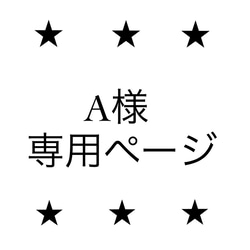 A様専用ページ 1枚目の画像