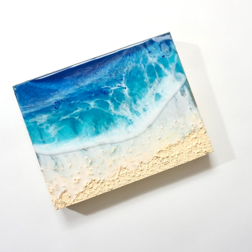 レジンアート海アートエポキシレジンアートインテリア壁掛け