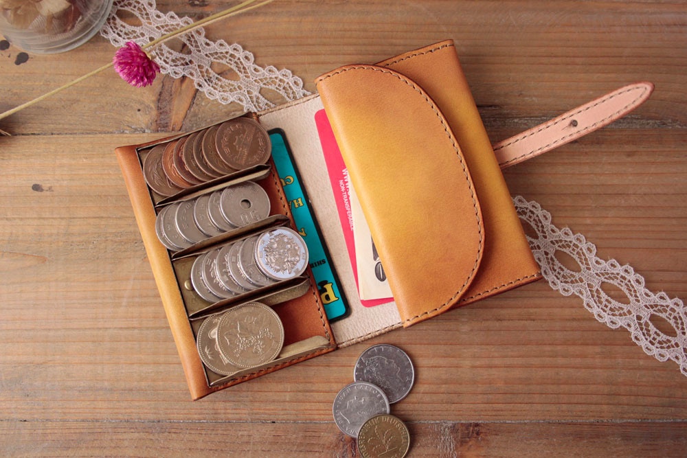 Creema限定　手染めイエロー／コインキャッチャー　受注制作品