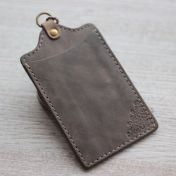 手染めのキャッチャー財布　黄茶　ハンドメイド 手染めのコインキャッチャー財布 黄茶 ハンドメイド 財布