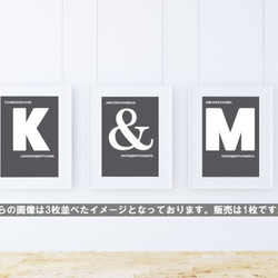 大判A1ポスター/アルファベットシリーズ『&』 3枚目の画像