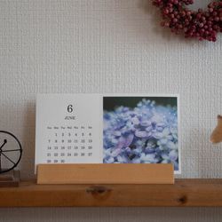活版印刷カレンダー2020＊Mariko Hirai＊Photo＆Pastel&刺繍 4枚目の画像