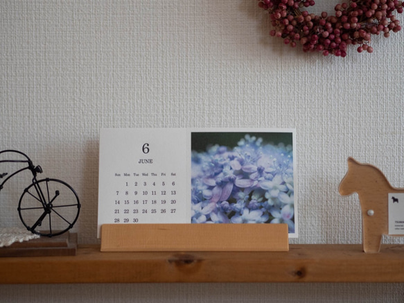 活版印刷カレンダー2020＊Mariko Hirai＊Photo＆Pastel&刺繍 4枚目の画像