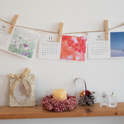 活版印刷カレンダー2020＊Mariko Hirai＊Photo＆Pastel&刺繍 7枚目の画像
