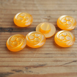 ヴィンテージボタン オレンジ 4枚目の画像