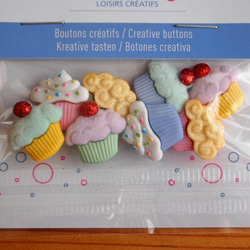【売り切れ】Recreatys カップケーキ ボタンセット 2枚目の画像