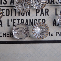 【売り切れ】フランス 宝石みたいなガラスボタン 2枚目の画像