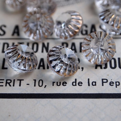【売り切れ】フランス 宝石みたいなガラスボタン 3枚目の画像