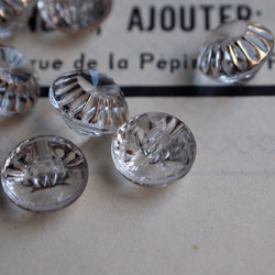 【売り切れ】フランス 宝石みたいなガラスボタン 4枚目の画像