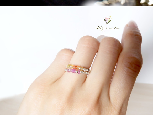 紅寶石SV950高純度銀串珠戒指 第3張的照片