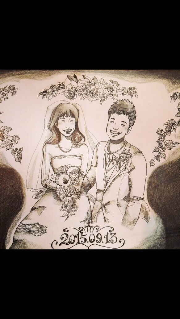 お兄さんの結婚式のウェルカムボード 2枚目の画像