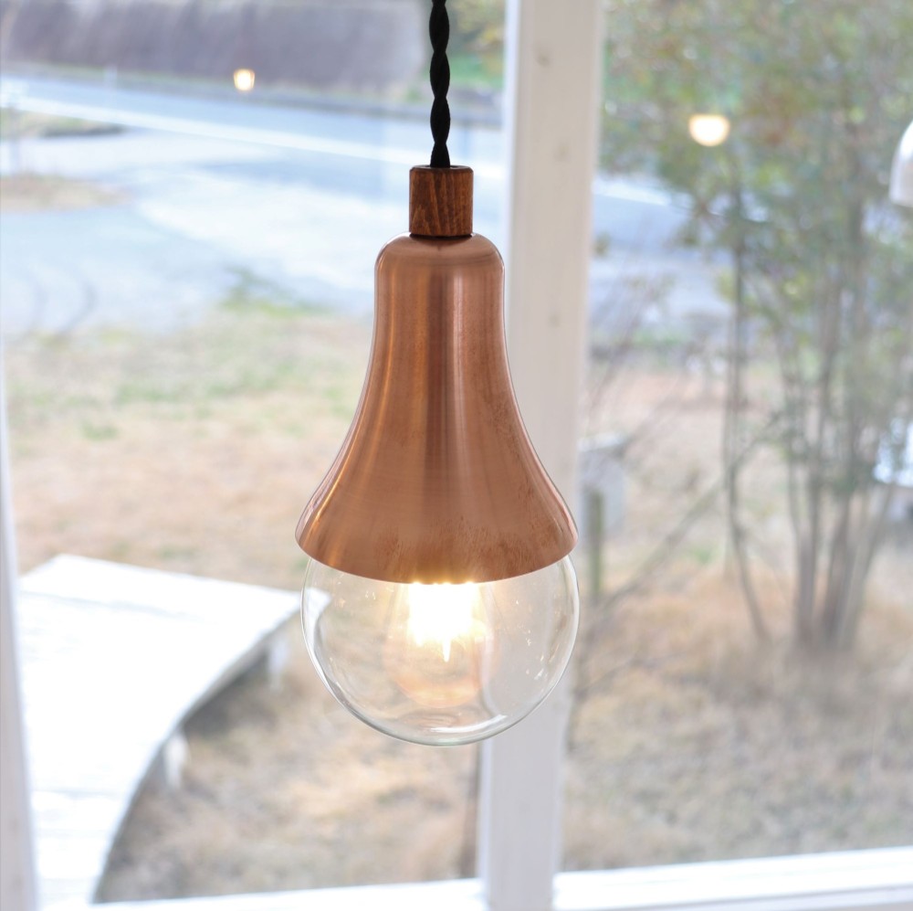 Ｕｎａ Bonze 銅製  LEDﾍﾟﾝﾀﾞﾝﾄﾗｲﾄ