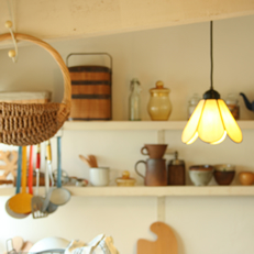 LEDｽﾃﾝﾄﾞｸﾞﾗｽﾗｲﾄ　Hanahana  １灯用