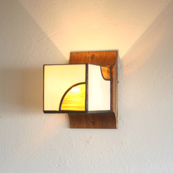 LED 支架照明 ombra 橙色彩色玻璃 第2張的照片
