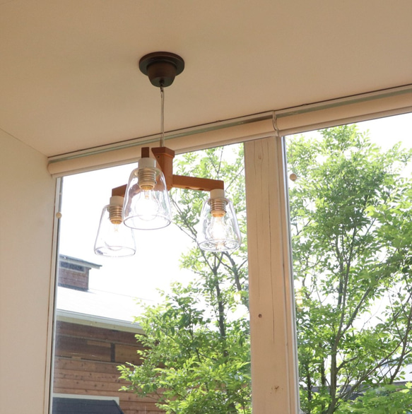 amble glass3 LED 玻璃吊燈，用於 3 盞燈 第2張的照片