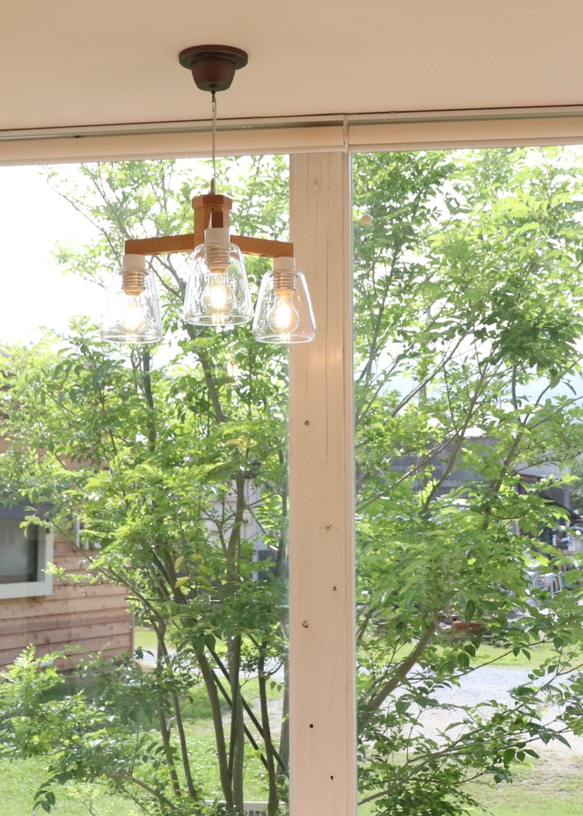 amble glass3 LED 玻璃吊燈，用於 3 盞燈 第3張的照片