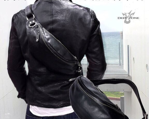 ボディバッグ　本革製　シビラリスシオ　黒　イタリアンレザー　カバン【匿名配送】 ボディバッグ 本革製 シビラリスシオ 黒 イタリアンレザー カバン