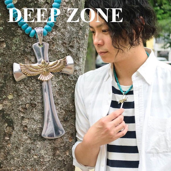 クロスフェザーネックレス Deep zone ネックレス・ペンダント 革工房  