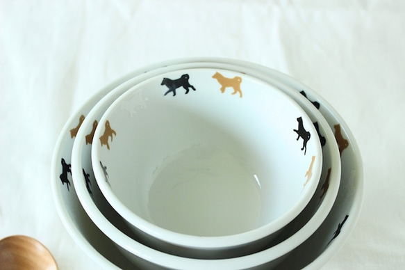 3種顏色Shiba Inu主食碗&lt;4種尺寸&gt; 第3張的照片