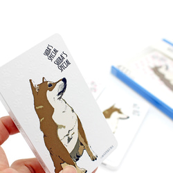 [SALE]柴犬（Akashiba）移動電池&lt;白色足跡&gt; 第2張的照片