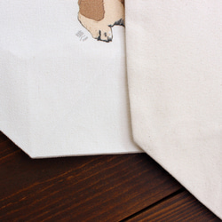 [環保包]大尺寸柴犬手提包&lt;Akashiba &amp; Kuroshiba design&gt; 第4張的照片