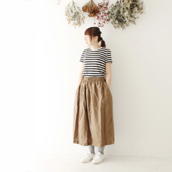 ✨ミルクティースカート｛Pocket color long skirt｝ブラウン 2枚目の画像