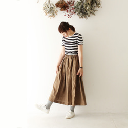 ✨ミルクティースカート｛Pocket color long skirt｝ブラウン 4枚目の画像