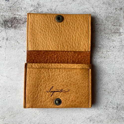 本革 財布にもなる小さなカードケース【Pacchi】 名刺入れ マルチ