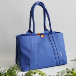 Lｻｲｽﾞ ポケットもマチもたっぷり♪自立3Wayトート☆ヒヤシンス