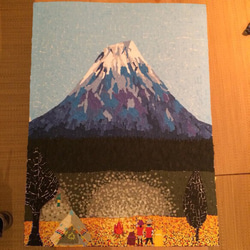 貼り絵 【Mt.fuji 】オーダメイド 2枚目の画像