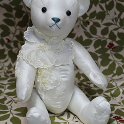 ウェディングドレスからのリメイクテディベア ぬいぐるみ hataco 通販