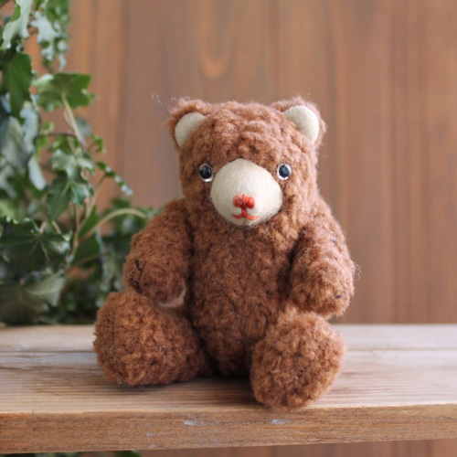 ずんぐりむっくり＊まつぼっくり色のクマさん *2 その他人形 hataco