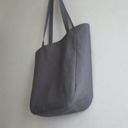 グレー帆布 girls' tote 5枚目の画像