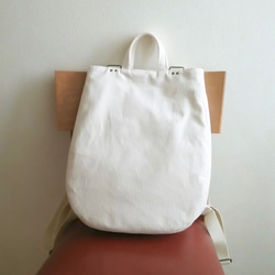 限定ivoryコーデュロイ リュックtote：右ファスナー 2枚目の画像