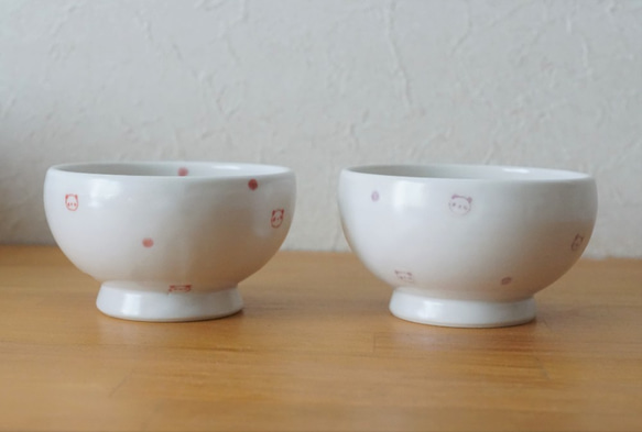 パンダ茶碗ー紫水玉 6枚目の画像