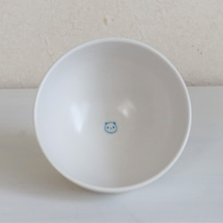 パンダ茶碗ー水色水玉 3枚目の画像