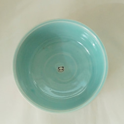 パンダ平小鉢-水色 3枚目の画像