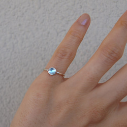 アイオライト　菫青石　K10 ピンキー　指輪　すみれ　5号　アンティーク 菫青小花～アイオライトピンキーリング～ 指輪・リング Sherry