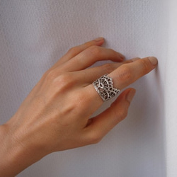 菫青小花～アイオライトピンキーリング～ 指輪・リング Sherry