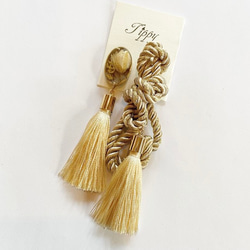 rope tassel pierce / earring 2枚目の画像