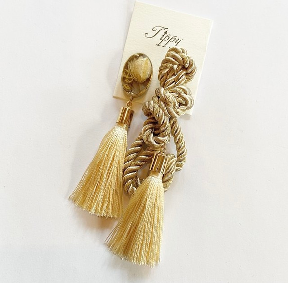 rope tassel pierce / earring 2枚目の画像