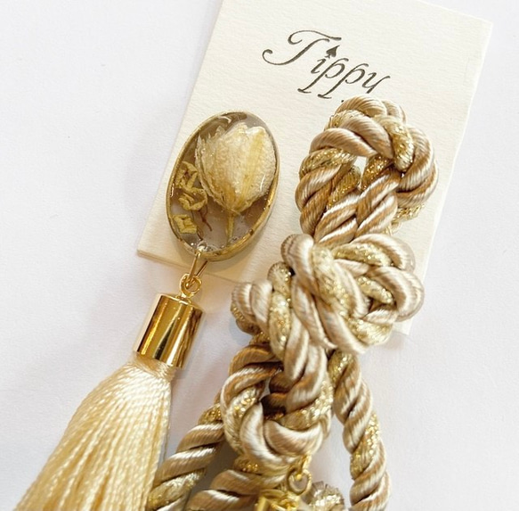 rope tassel pierce / earring 3枚目の画像