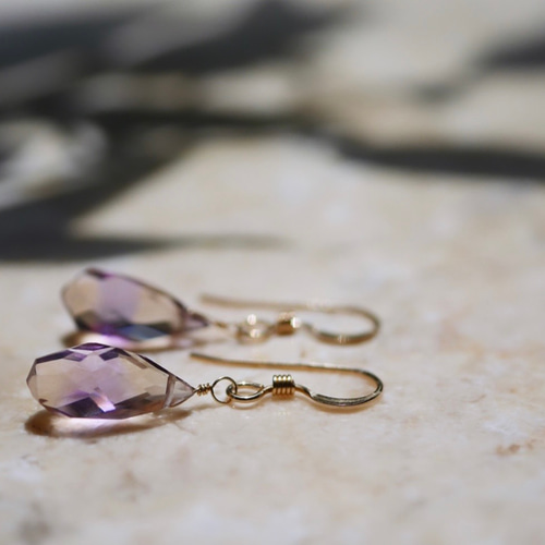 maumaumau様 宝石質✨アメトリン コンケーブ ピアス 14kgf 他